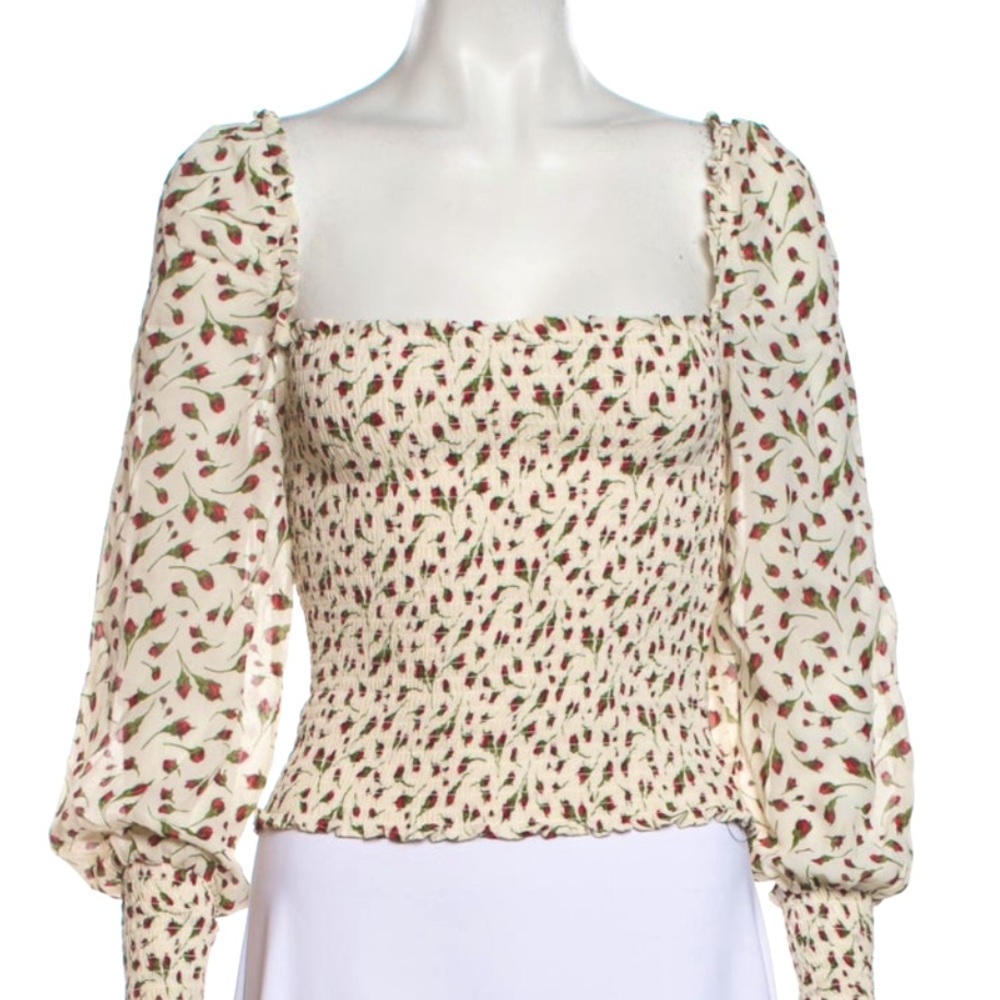 Reformation Pinto top in Finch floral